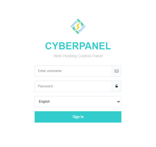 CyberPanel Login Page | BigCloudy KB 