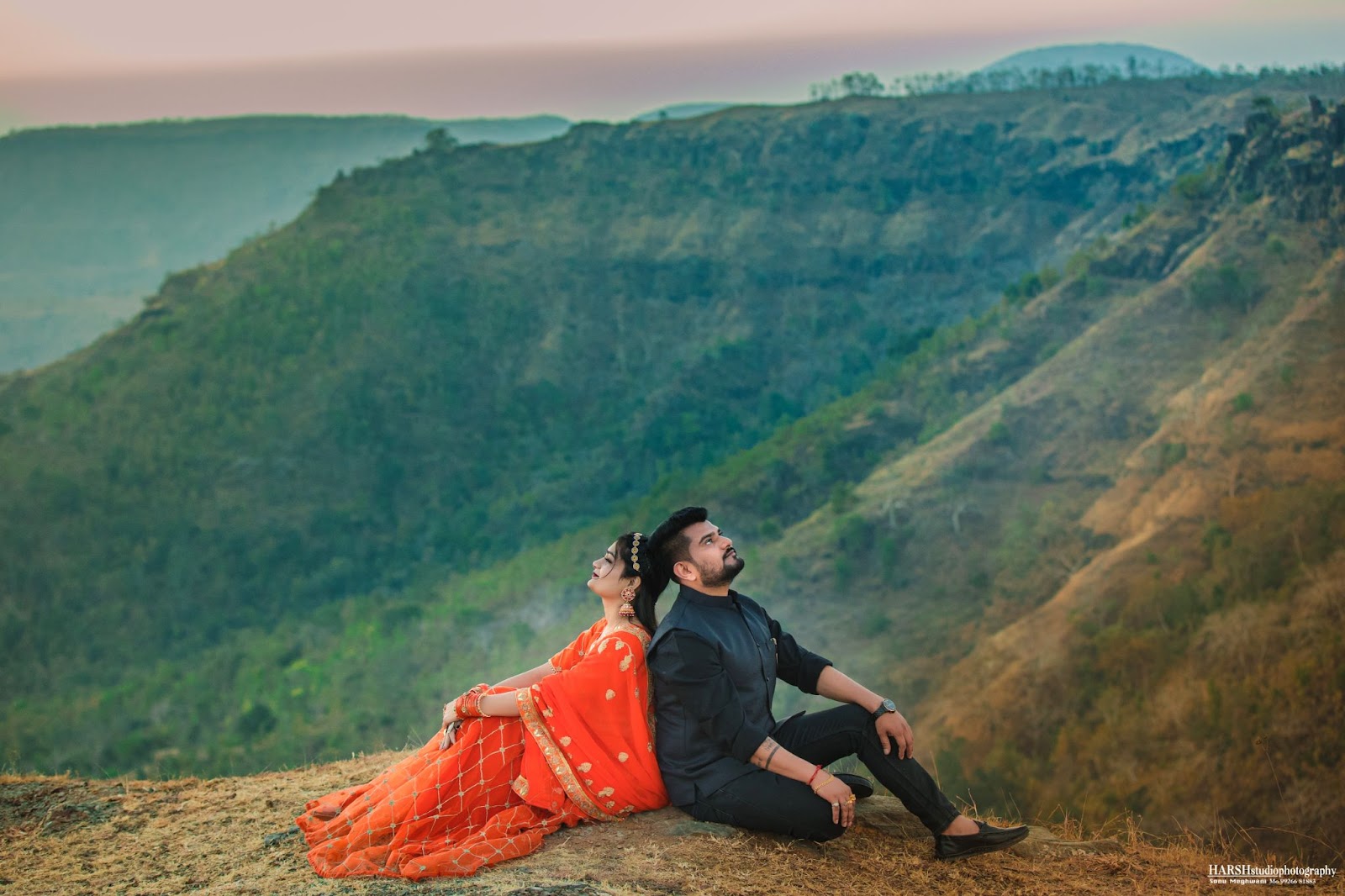 Harsh Studio Photography's Pre-wedding shoot in Indore captures the essence of love beautifully. 