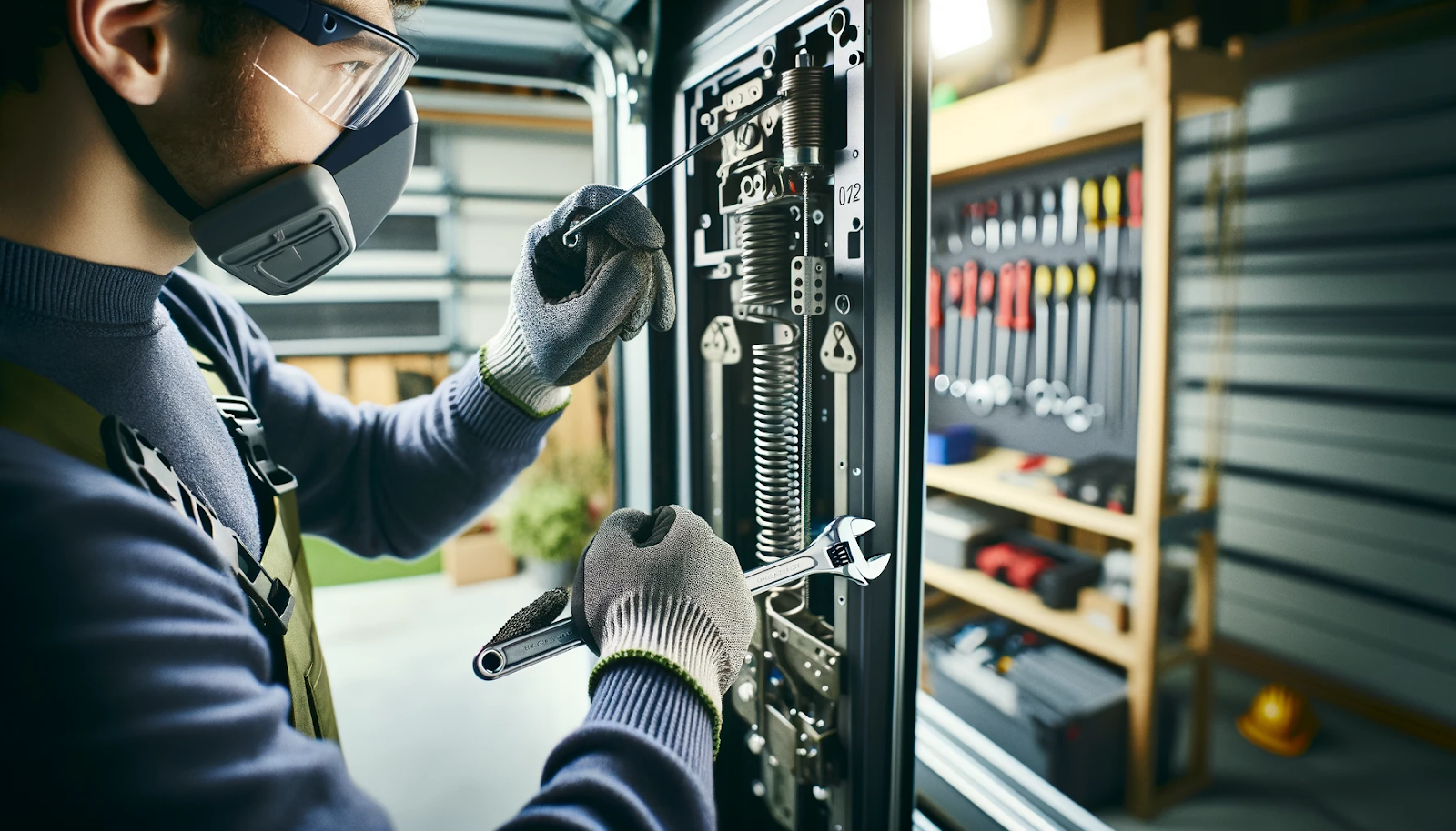 how to tighten garage door springs