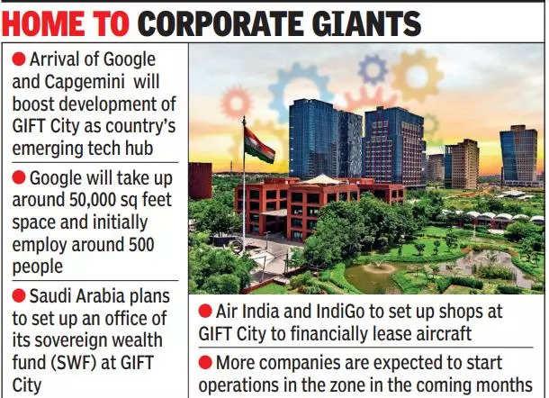 Google, Capgemini to log in at GIFT City domestic zone, CIO News, ET CIO