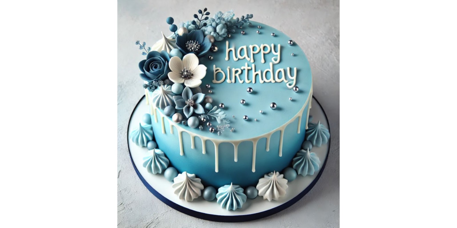 Blue Birthday Cakes