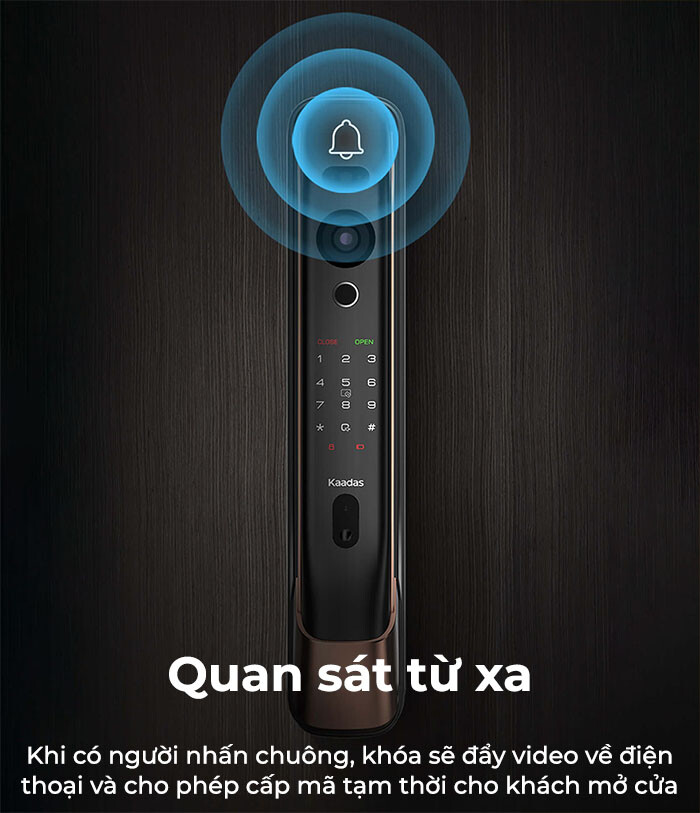 Cuộc gọi chuông hình đẩy video về điện thoại ngay khi có khách ấn chuông cửa