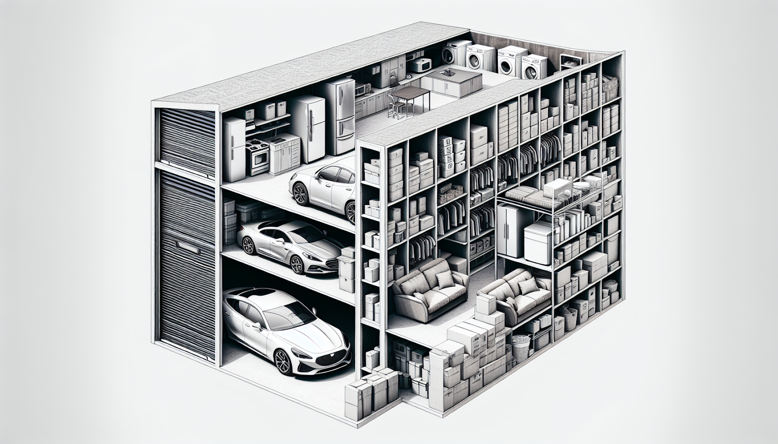 Illustration of a large storage unit