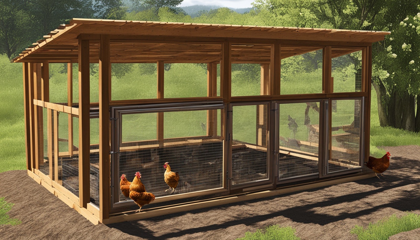 Chicken coop construction