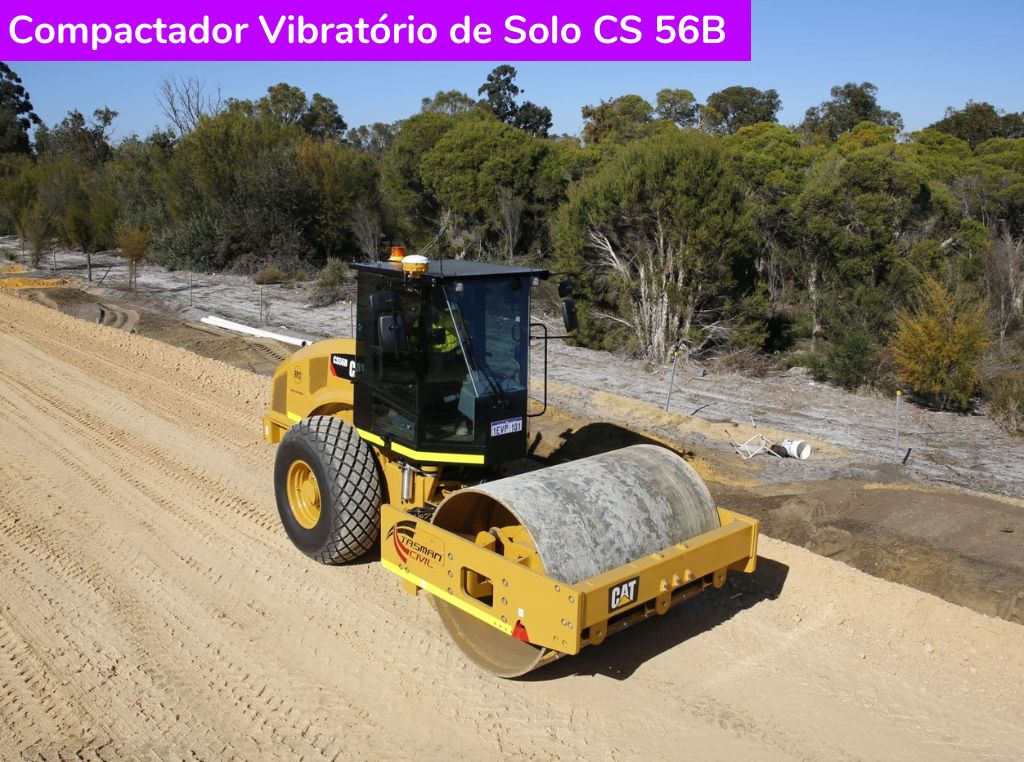 Compactador Vibratório de Solo CS 56B Caterpillar