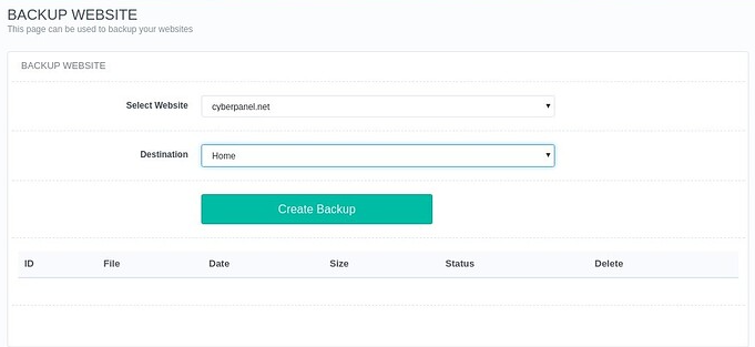 cyberpanel-backup