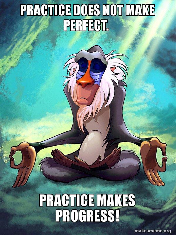 Training makes perfect