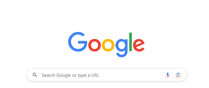 Illustration of search bar on Google.