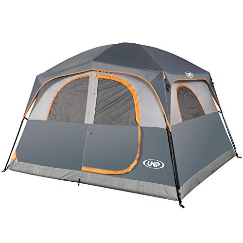 UNP Tents 6 Person Waterproof Windproof Easy Setup,Double Layer Family ...