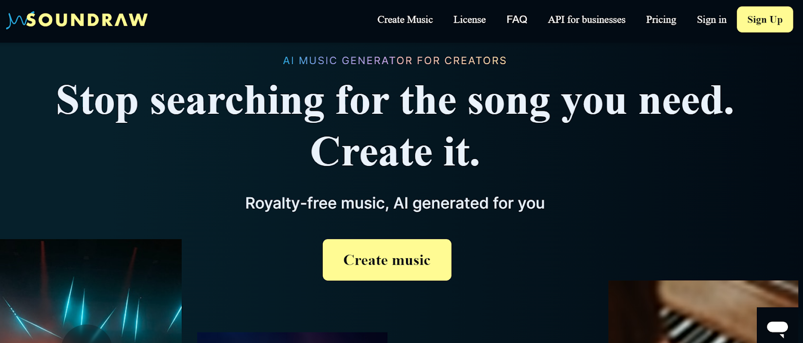 soundraw ai music tool