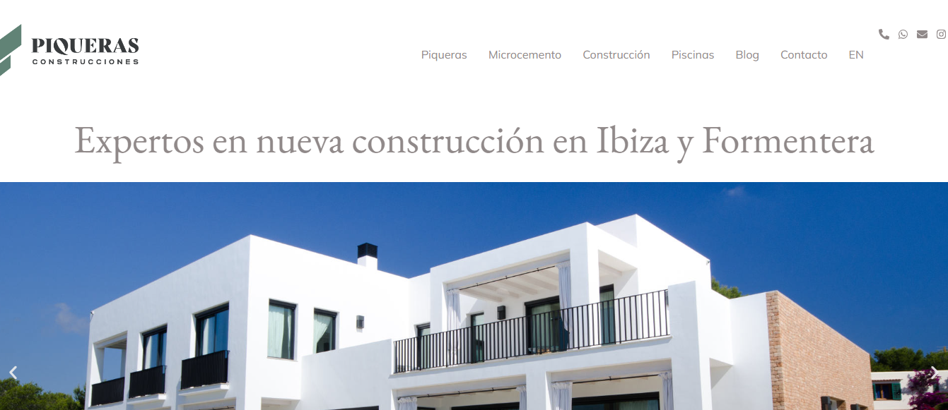 Construcción sostenible en Ibiza.
