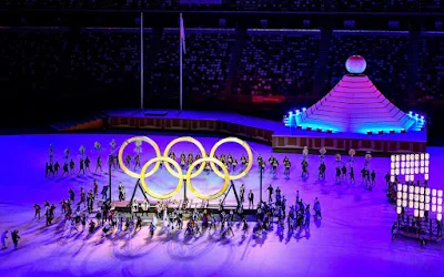 The Opening Ceremony of the Tokyo 2020 Olympic Games at the Olympic Stadium, Tokyo, Japan, Friday 23 July 2021. Mandatory credit: