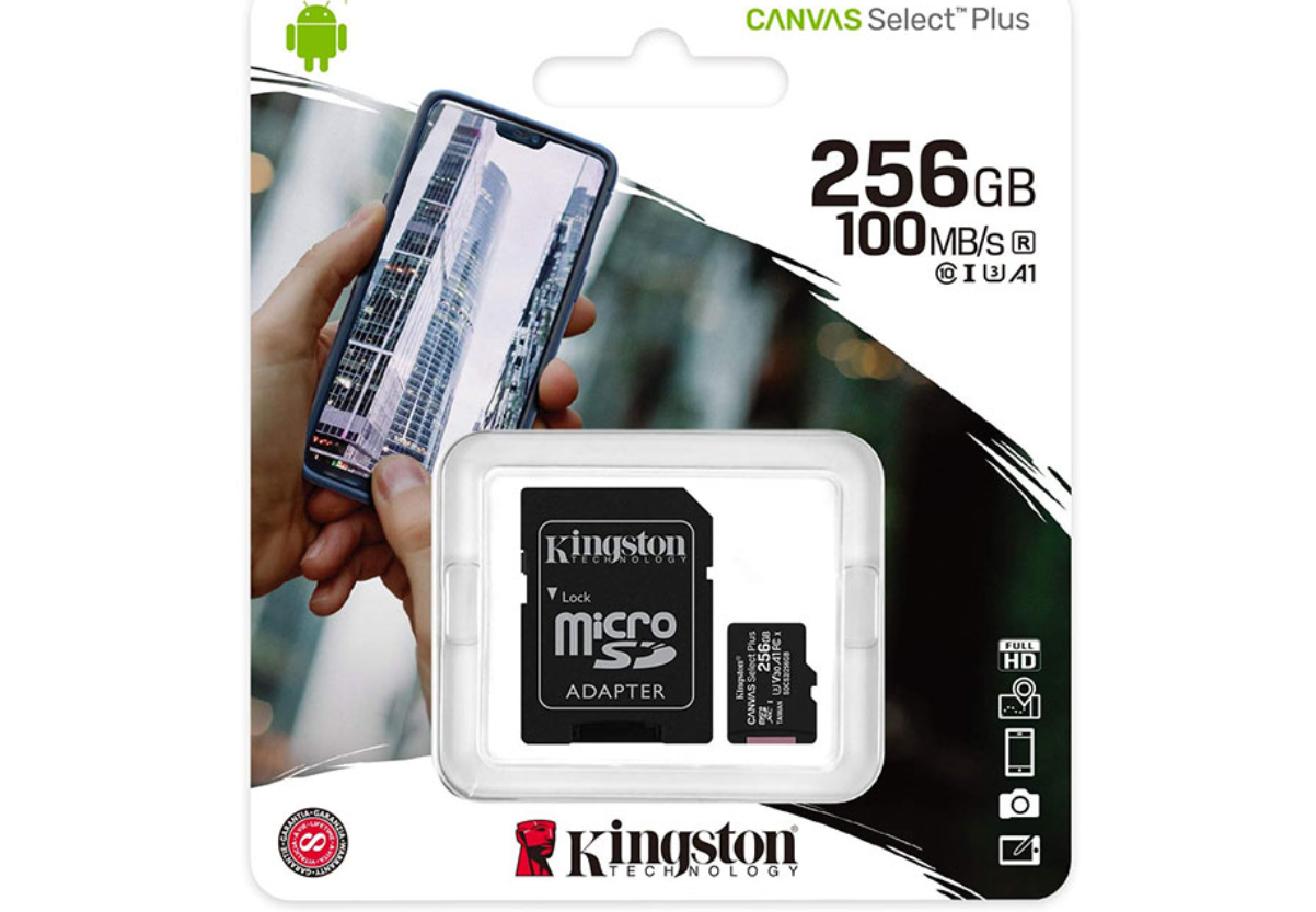 A memory card in a package Description automatically generated