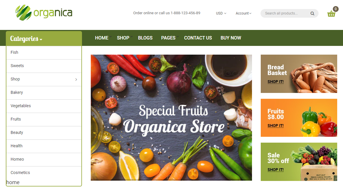 Organica -  Paid Shopify themes