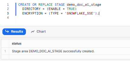 Creating Snowflake Internal Stage - Document AI - Snowflake Document AI - Snowflake Cortex - Snowflake AI - Snowflake Arctic - AI document processing - Unstructured Data - Unstructured Data Processing - Snowflake Stage - Snowflake Internal Stage - Snowflake Task - Snowflake Stream