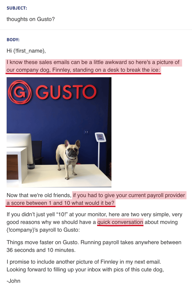 Gusto Email