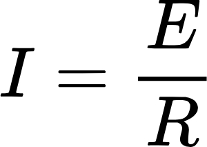 {"font":{"color":"#000000","family":"Arial","size":11},"aid":null,"id":"107","type":"$$","backgroundColor":"#ffffff","code":"$$I=\\frac{E}{R}$$","ts":1716309801926,"cs":"krpw3h0ESzlaiGFh/AKEYQ==","size":{"width":49,"height":34}}