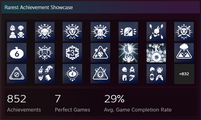 Overwatch 2 achievements took over my rarest achievement showcase on Steam.  Any way to clear the game from the showcase? : r/Steam