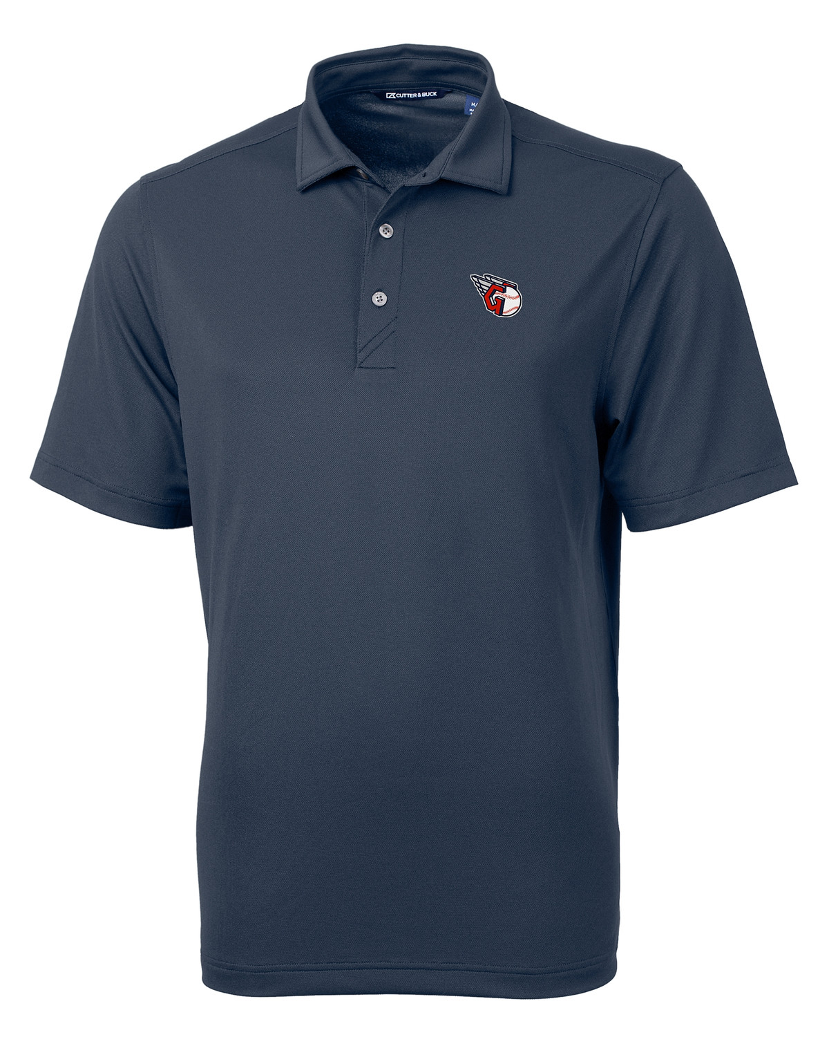 Cleveland Guardians Cutter & Buck Virtue Eco Pique Recycled Mens Polo