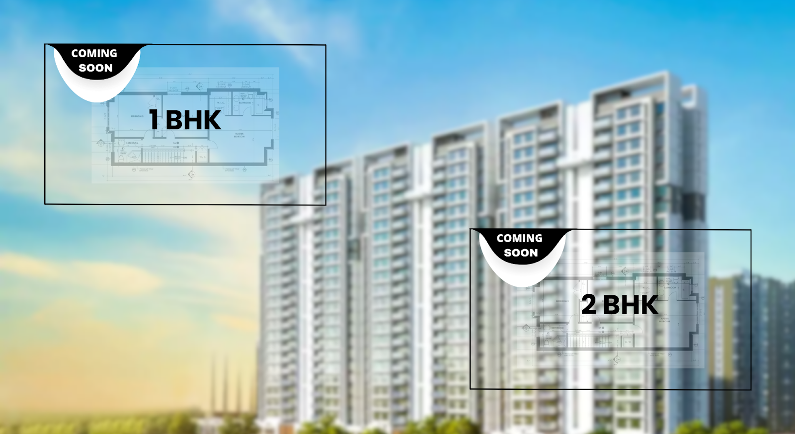 Your dream house with premium 1 & 2 BHK Apartments provides a feeling of luxury lifestyle.