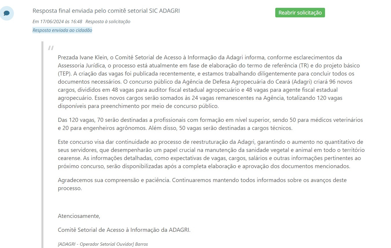 Concurso ADAGRI 2024: Confira as Oportunidades Ofertadas no Próximo Certame