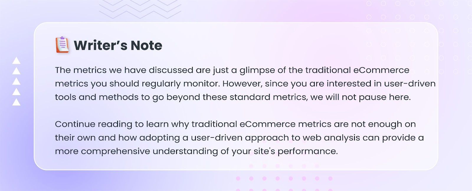 Treditional eCommerce metrics you should know