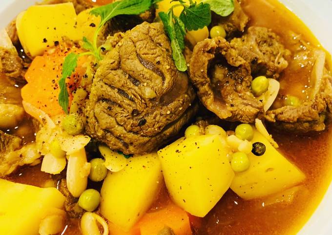 bắp rùa bò hầm