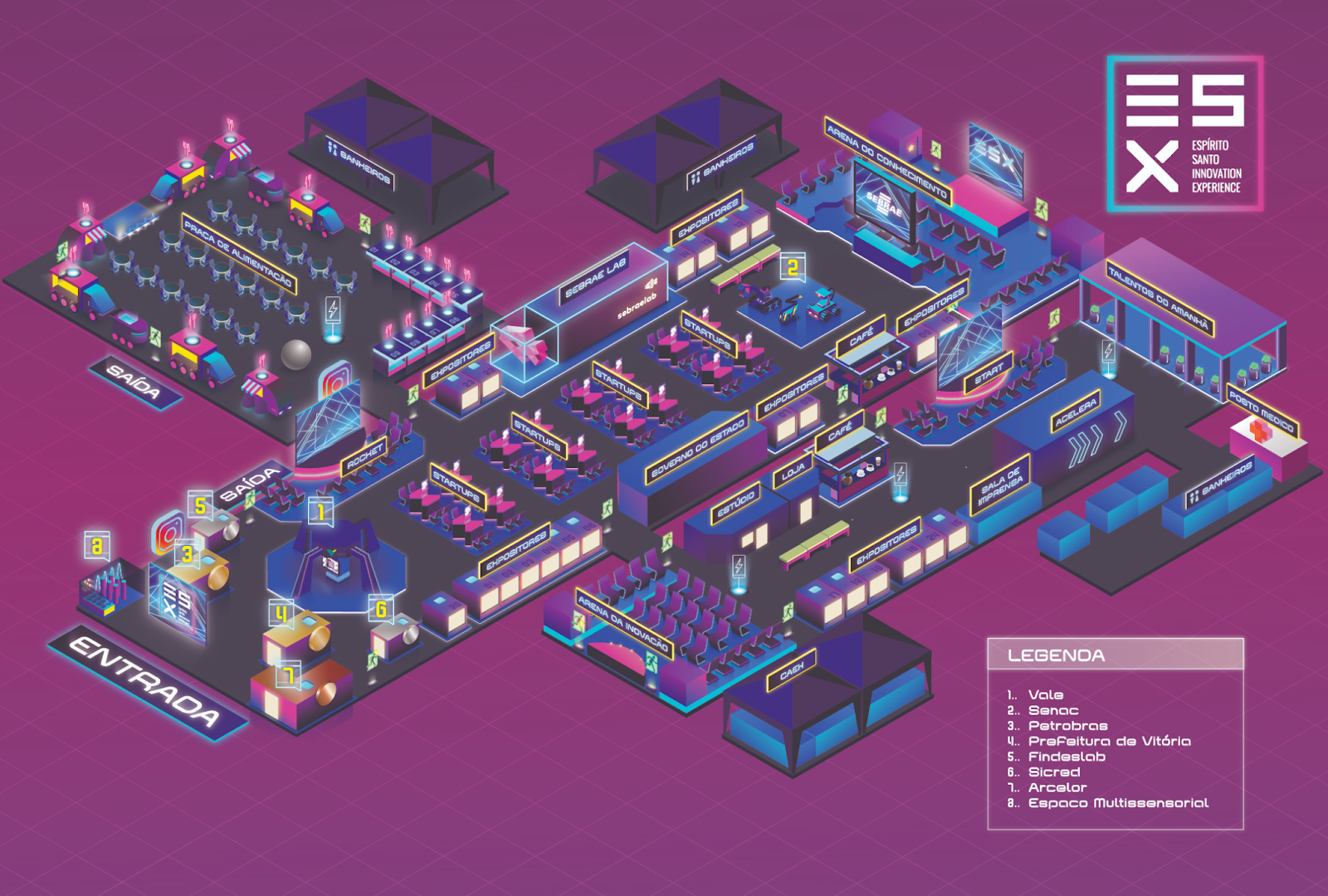 Mapa do ESX 2024.