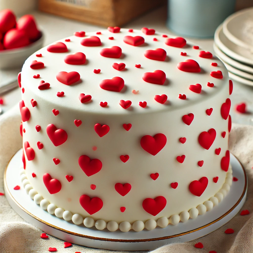 Simple Cake with Cute Patterns