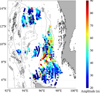nternal wave amplitude inversion in the Anderman Sea