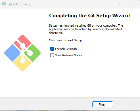 Extract and Launch Git Installer