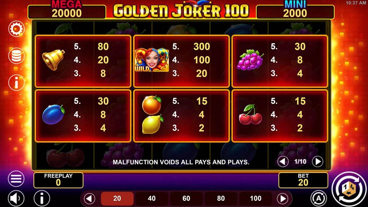 Golden Joker 100