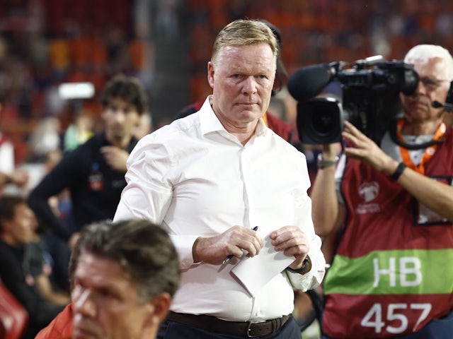 Pelatih Belanda Ronald Koeman sebelum pertandingan pada 7 September 2023