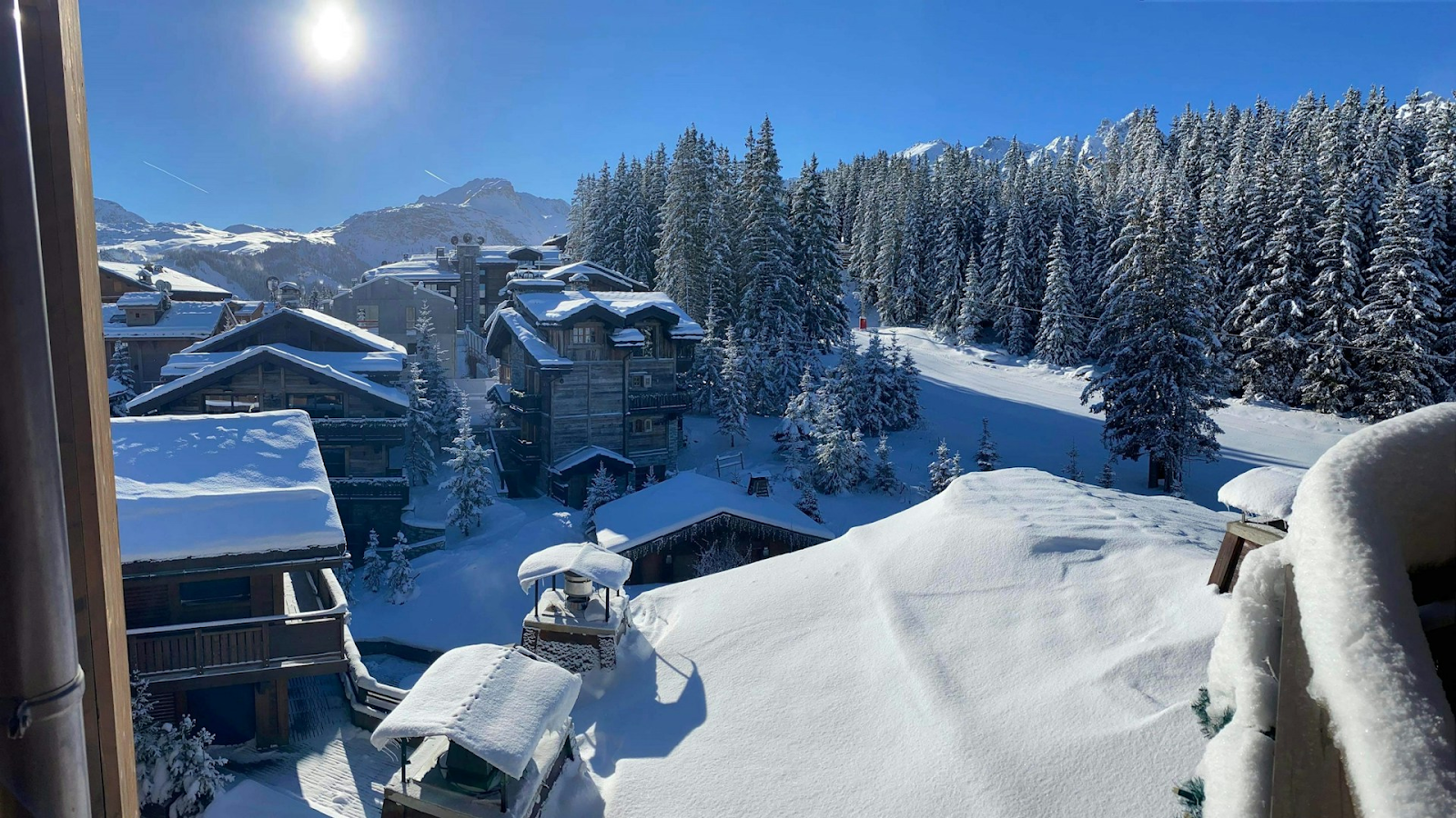 Courchevel in the snow