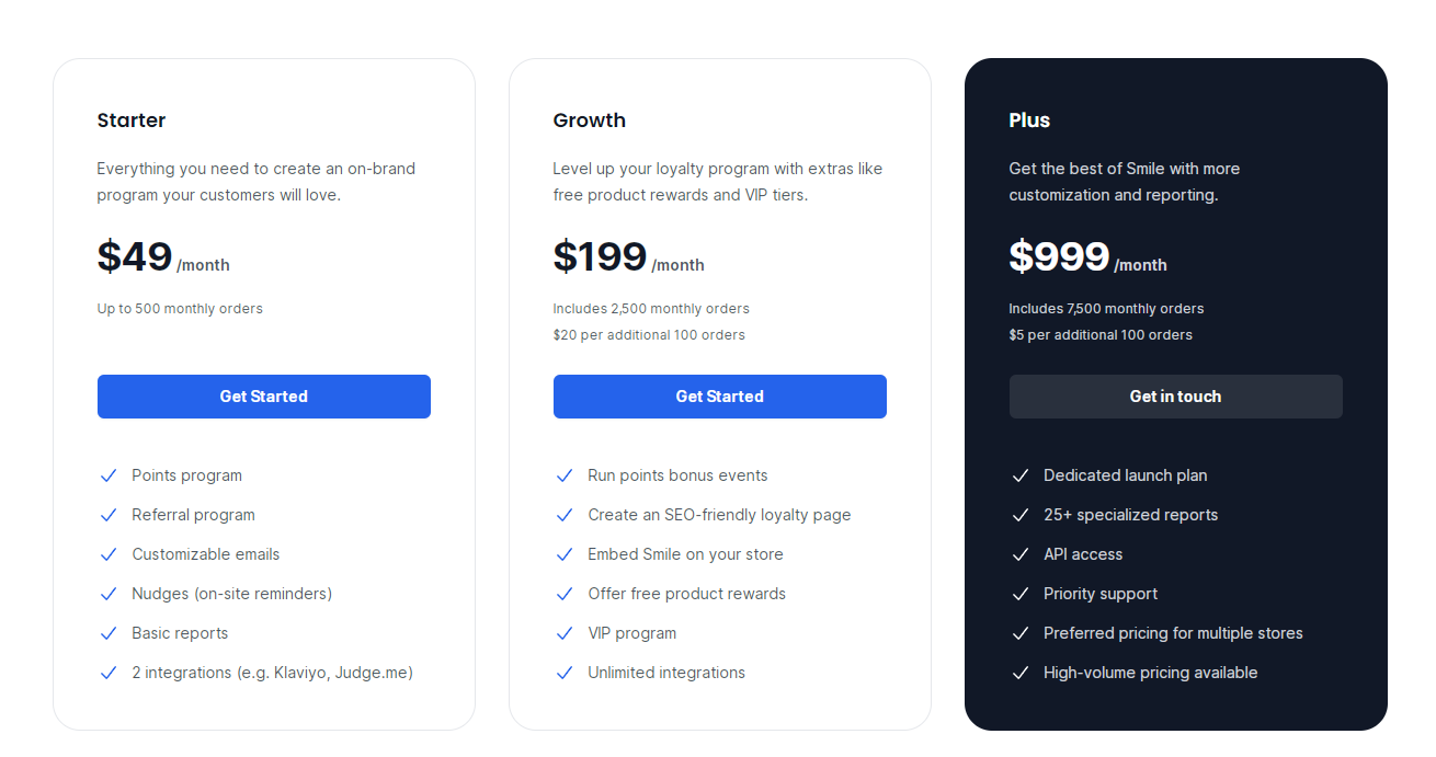 Smile.io pricing