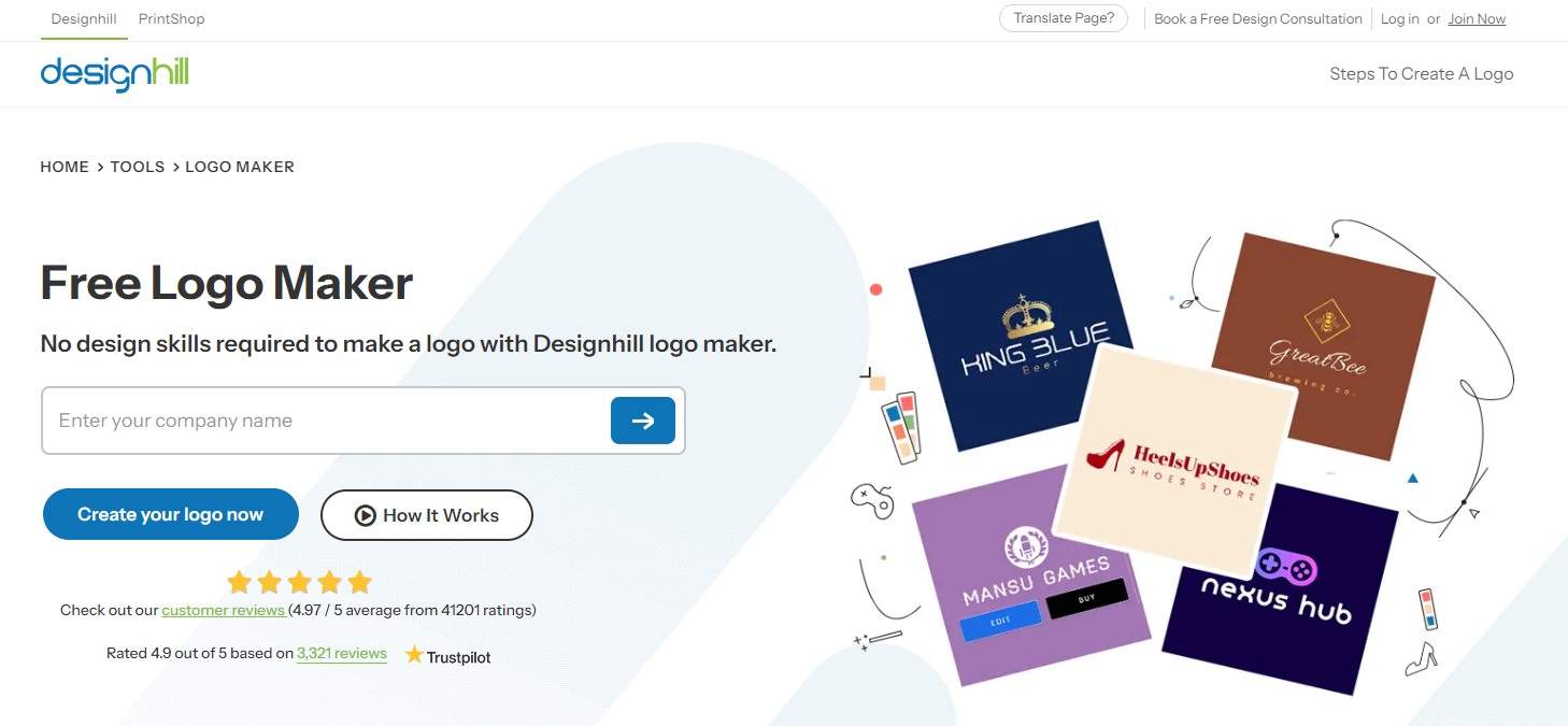 Designhill Logo Maker