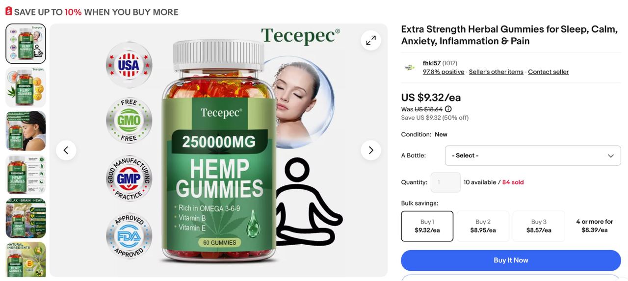 produk cara mengatasi serangan panik atau yang berkaitan anxiety yang laris di laman eBay USA sejak 30 hari lalu

