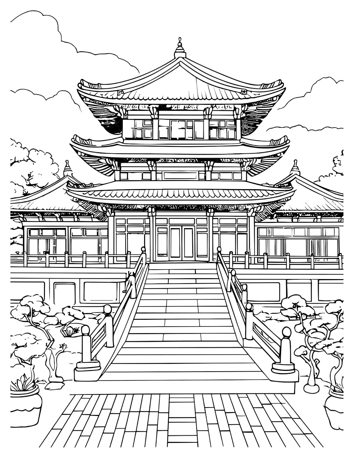 Japan Coloring Pages