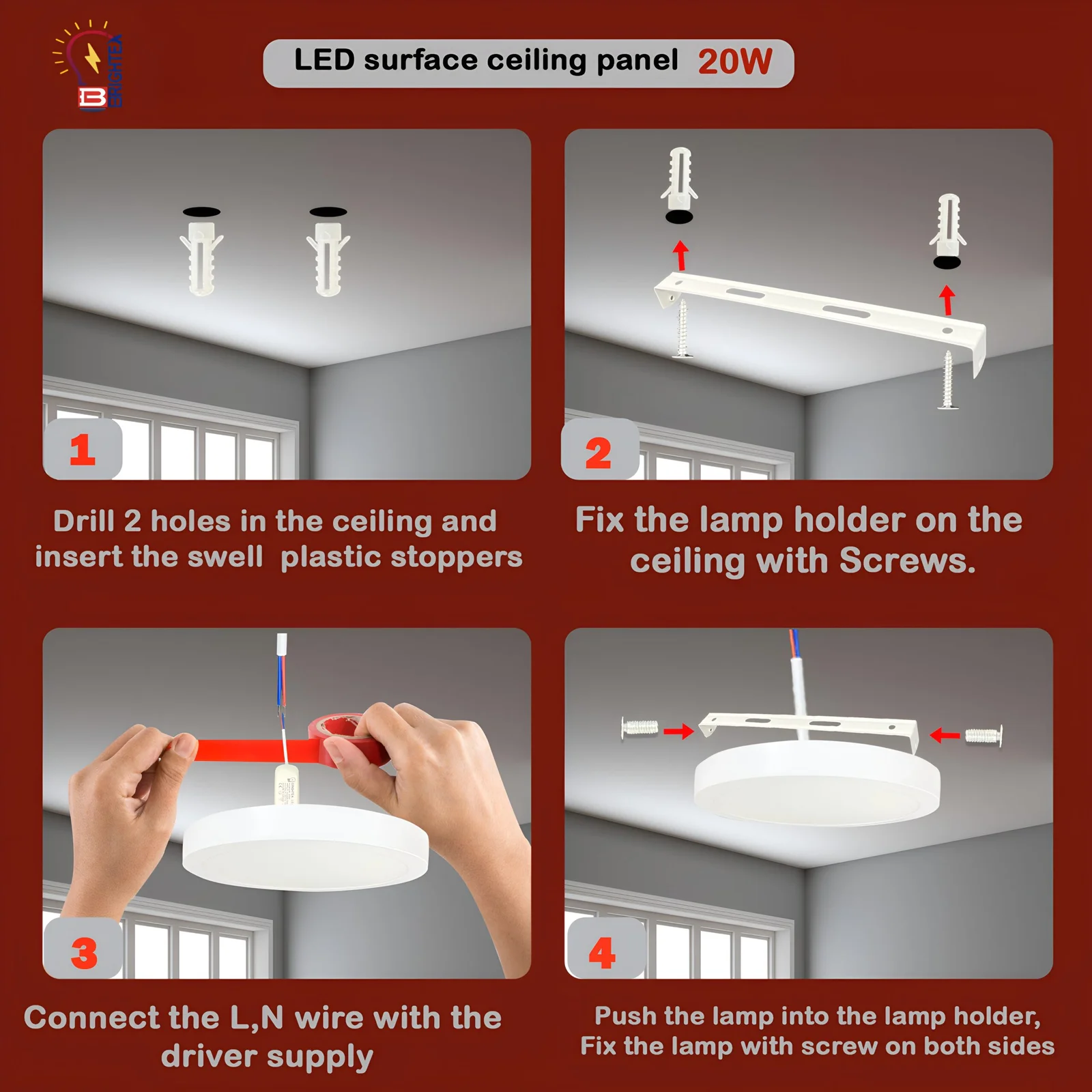 round led panel light