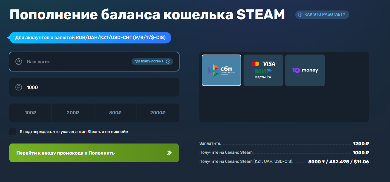 Как пополнить Steam в России в 2024 году | Все рабочие способы