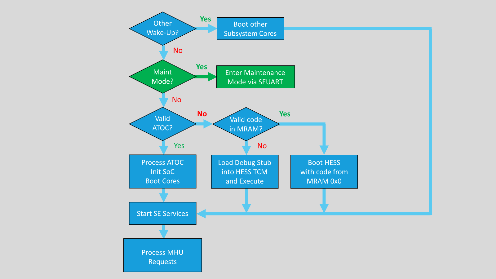 process diagram of maintenance mode