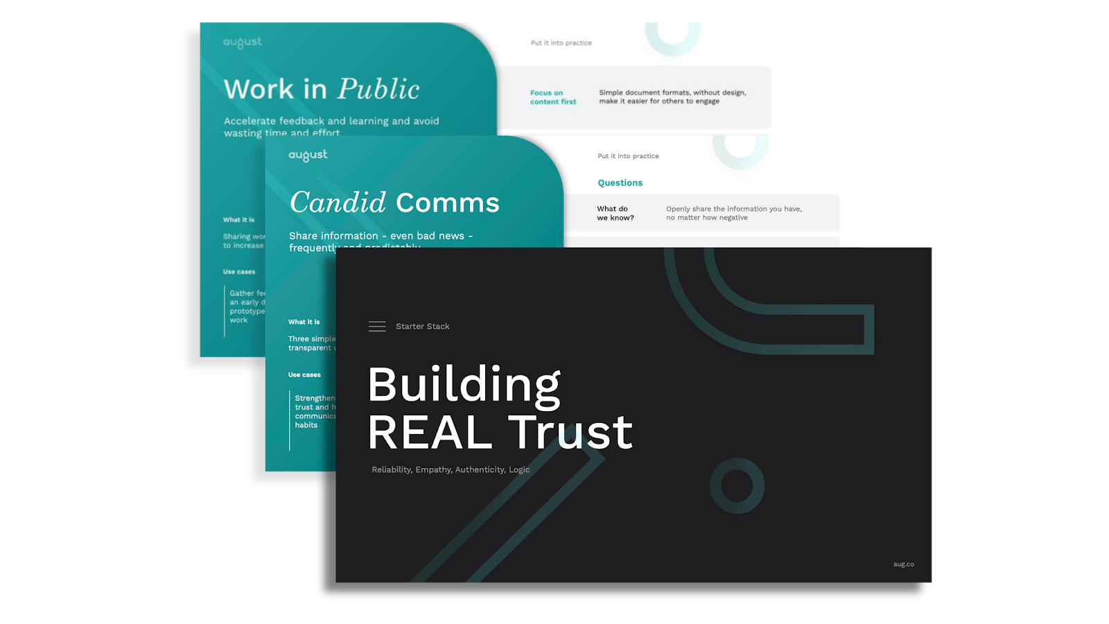 Building REAL Trust Practice Stack | August Public