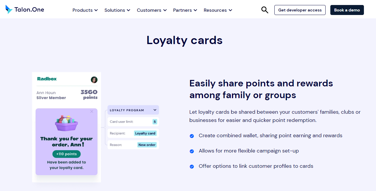 Talon One loyalty platform providers