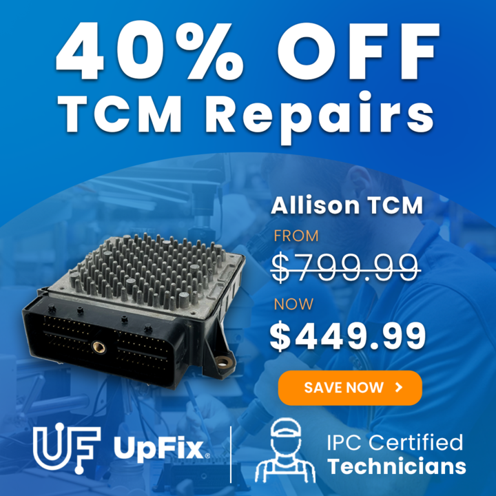 Allison TCM Repairs with Upfix: Save Up To 40%