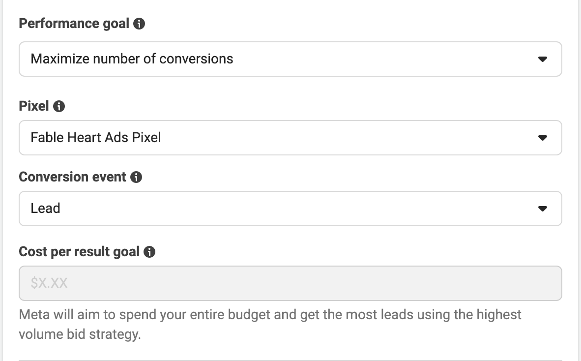 Performance Goal