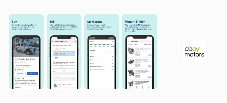 Ebay Motors Flutter App Design