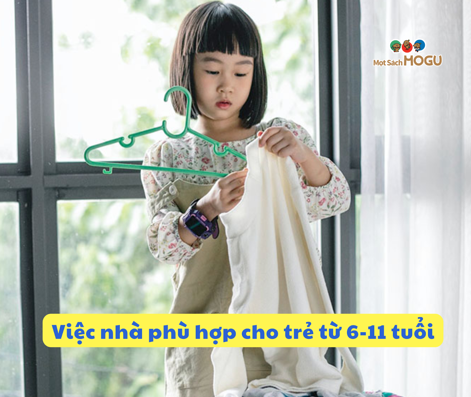 Lợi ích của việc dạy bé 6-11 tuổi làm việc nhà