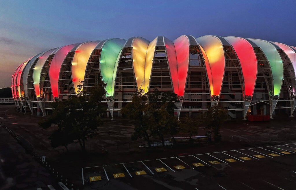 Iluminao do Estdio Beira-Rio, em Porto Alegre