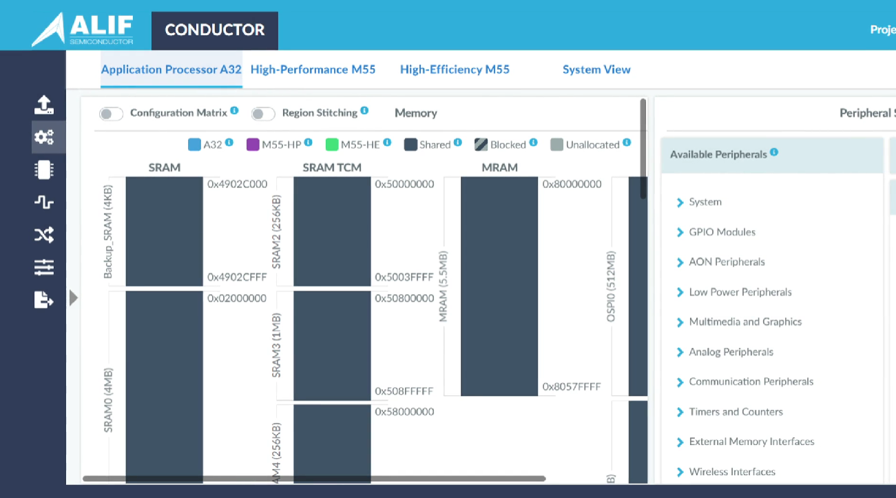 screenshot of Alif's conductor tool