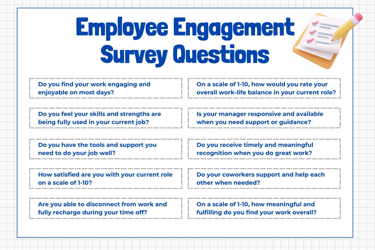 50 Effective Employee Engagement Survey Questions [2024] hrtech blogs